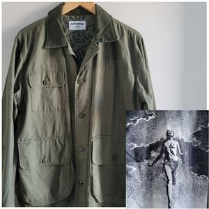 FA Skater Field Style Button Up Patched Graphic Art Jacket - Nude Women